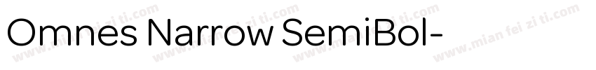 Omnes Narrow SemiBol字体转换